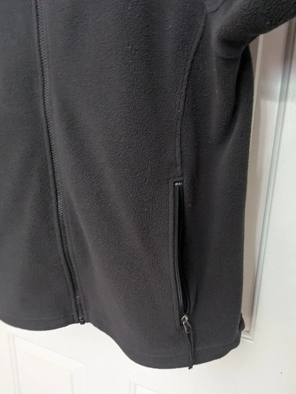 The North Face Men's TNF Black Glacier Full-Zip Fleece Jacket Size L .